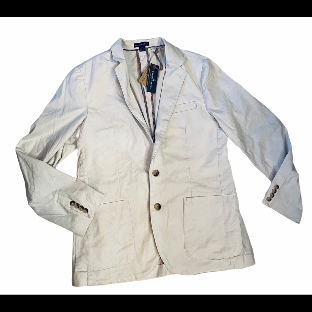 Tailor Vintage white Linen Sport Coat - Picture 2 of 7